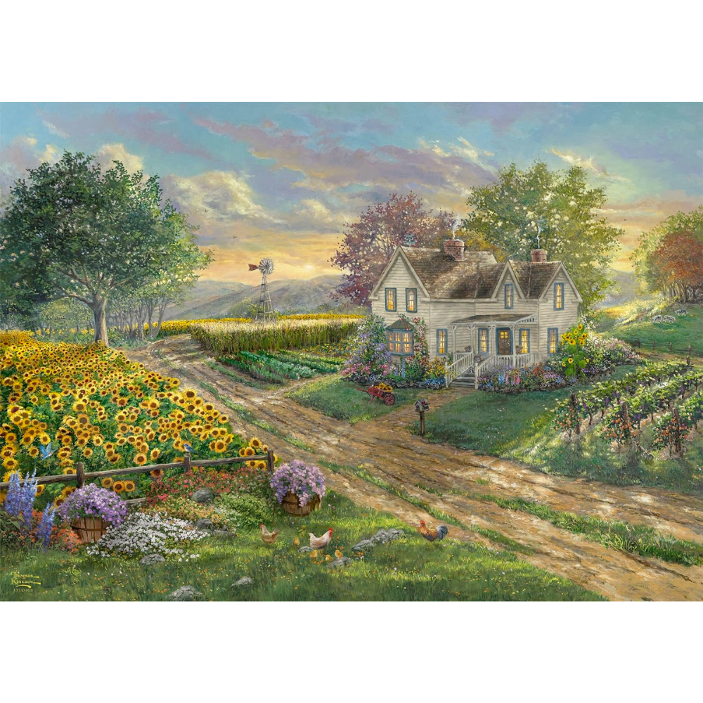 Thomas Kinkade: Sunflower Fields