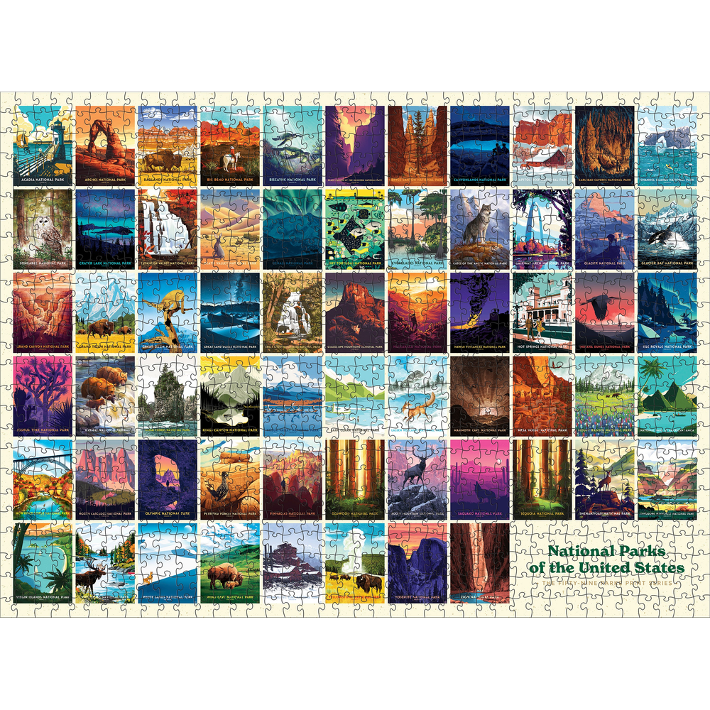 National Parks – puzzle artwork