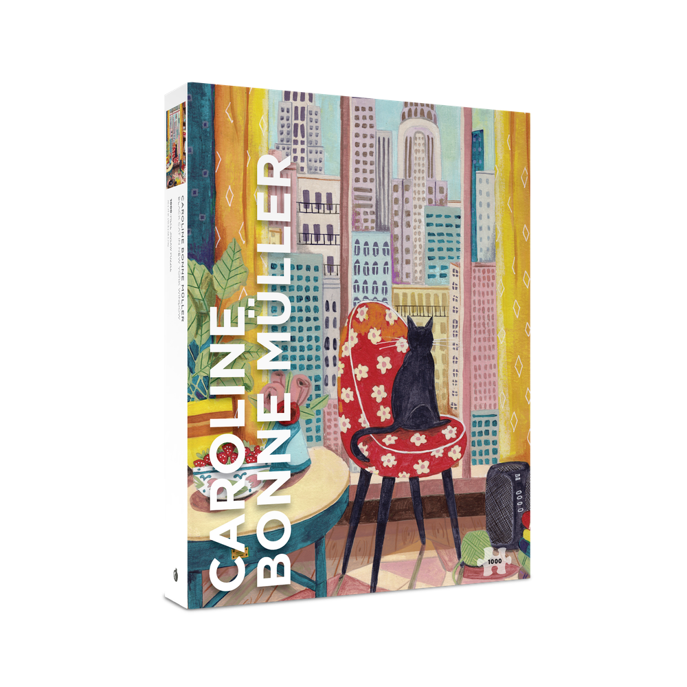 Caroline Bonne Müller: Black Cat in New York Window – box