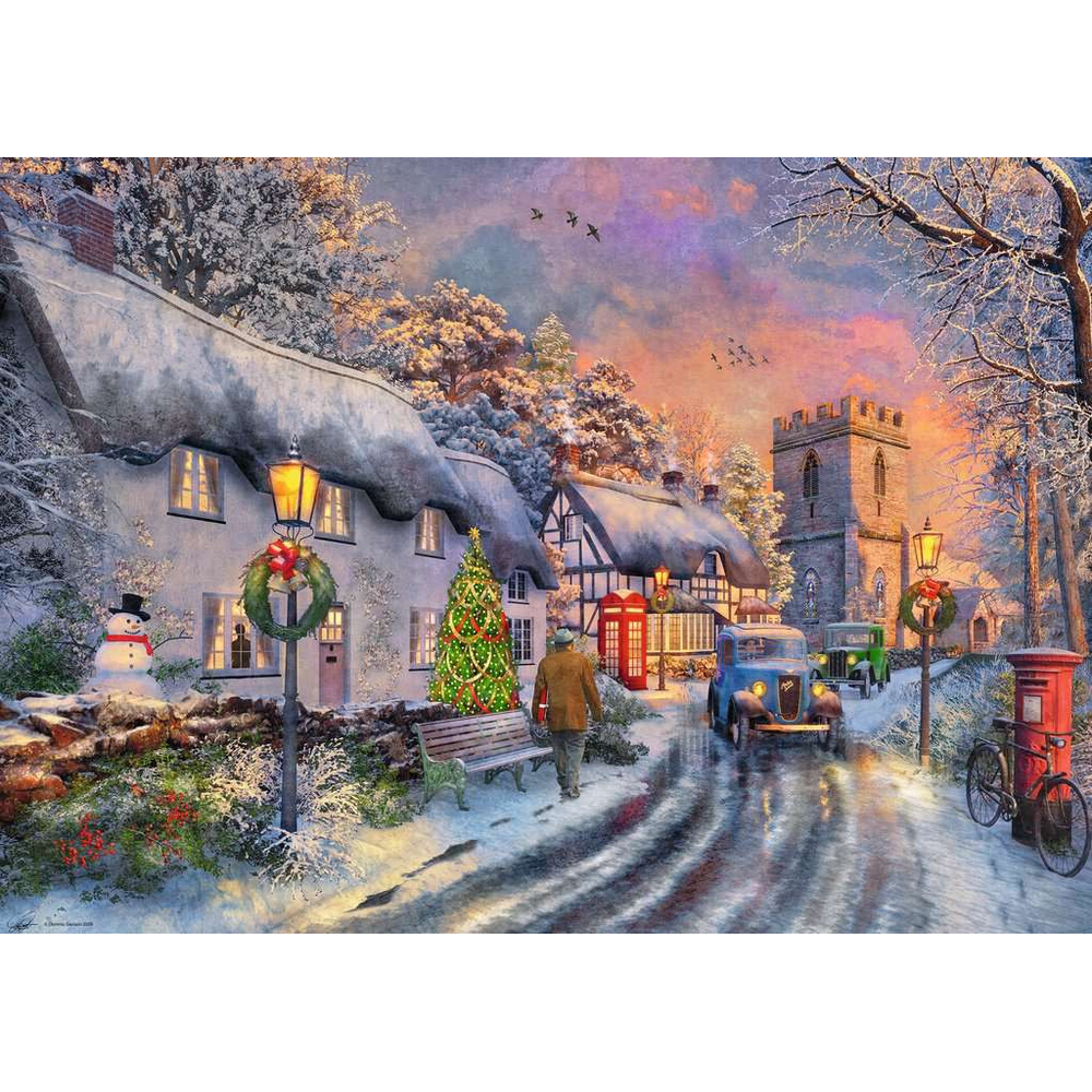Coming Home for Christmas jigsaw puzzle artwork