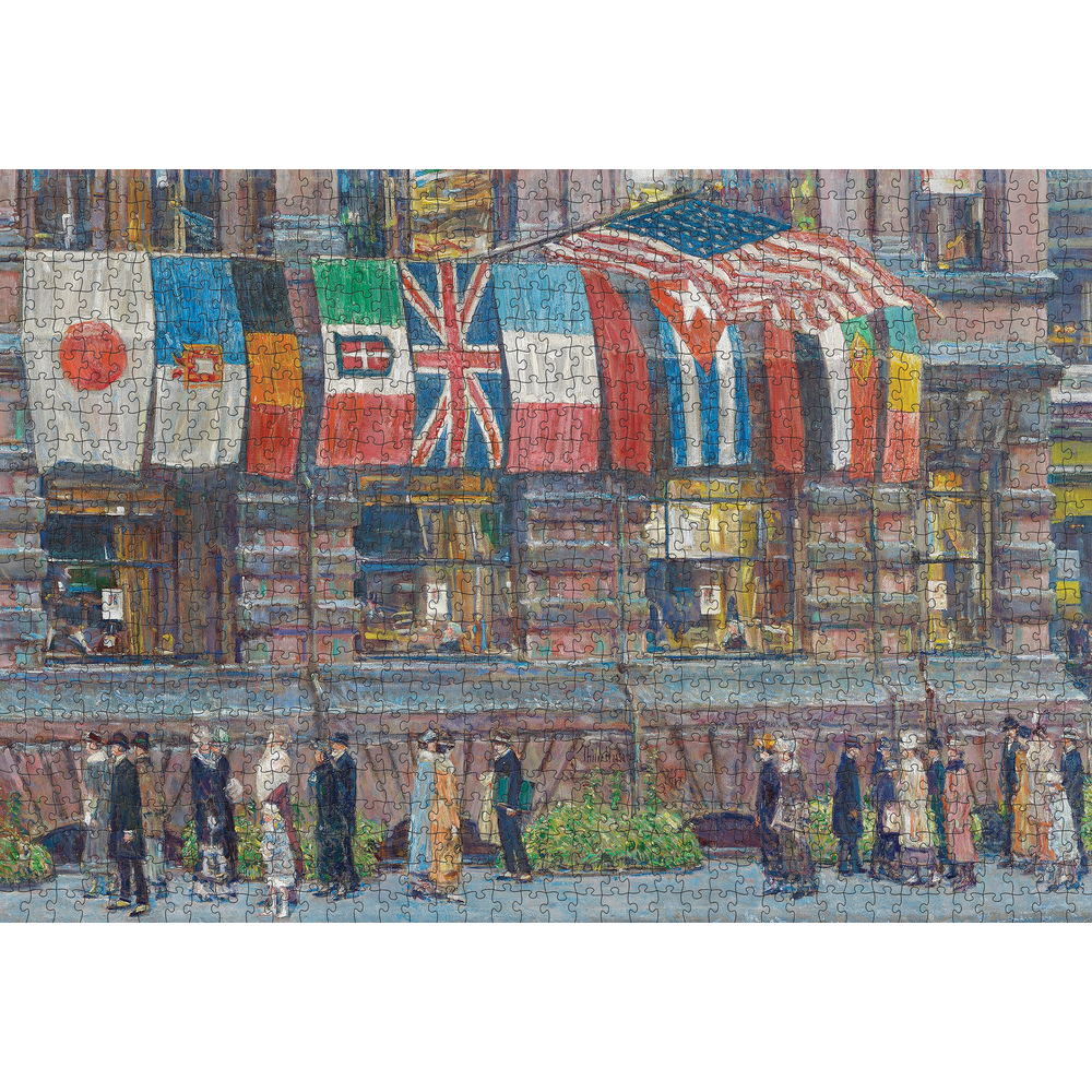 Childe Hassam: Allied Flags – puzzle artwork