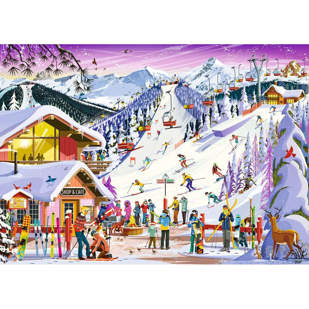 Slopeside Spirit jigsaw puzzle artwork