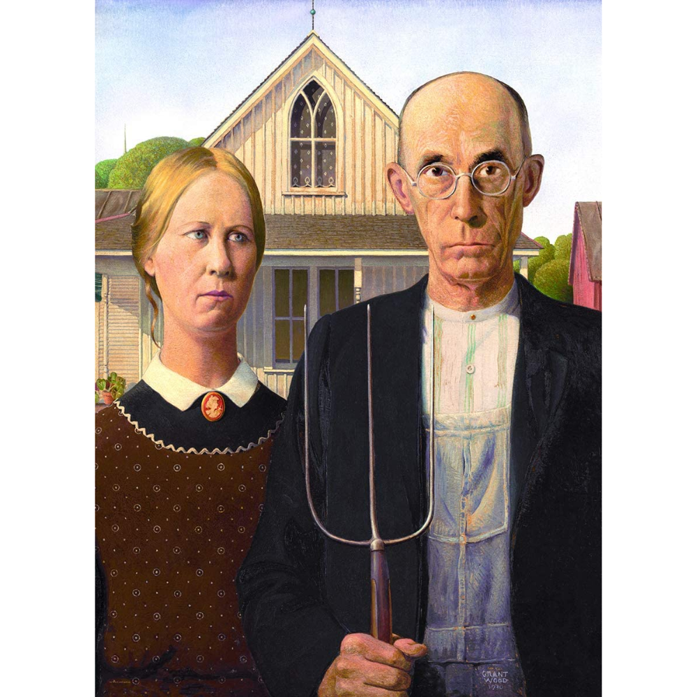Grant Wood: American Gothic (1000 Pieces)