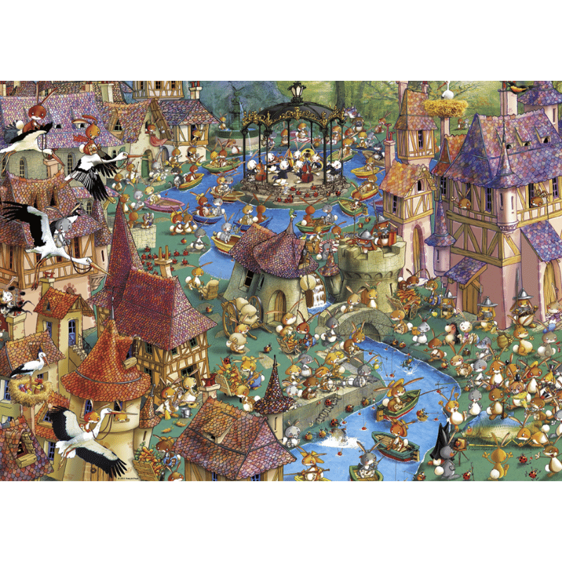 François Ruyer: Bunnytown (1000 Pieces)