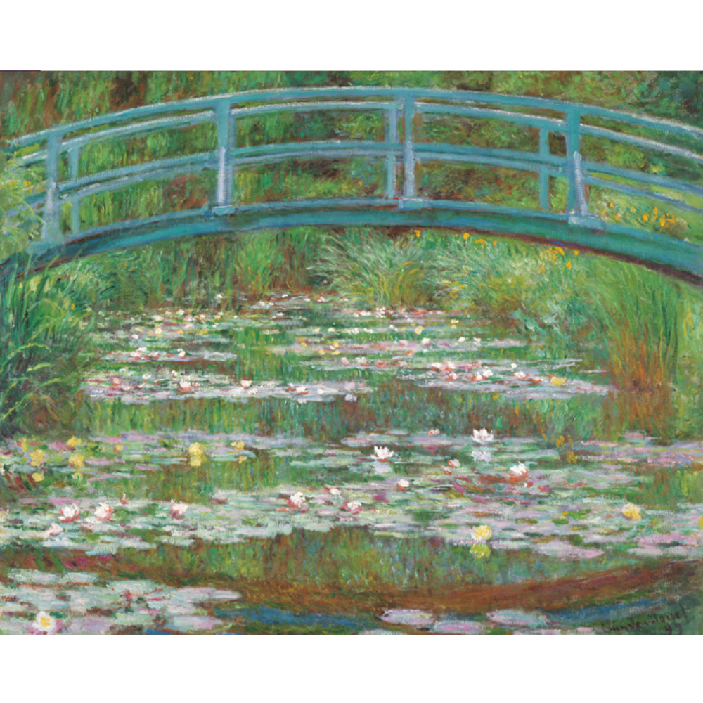 Claude Monet: The Japanese Footbridge (Detail)