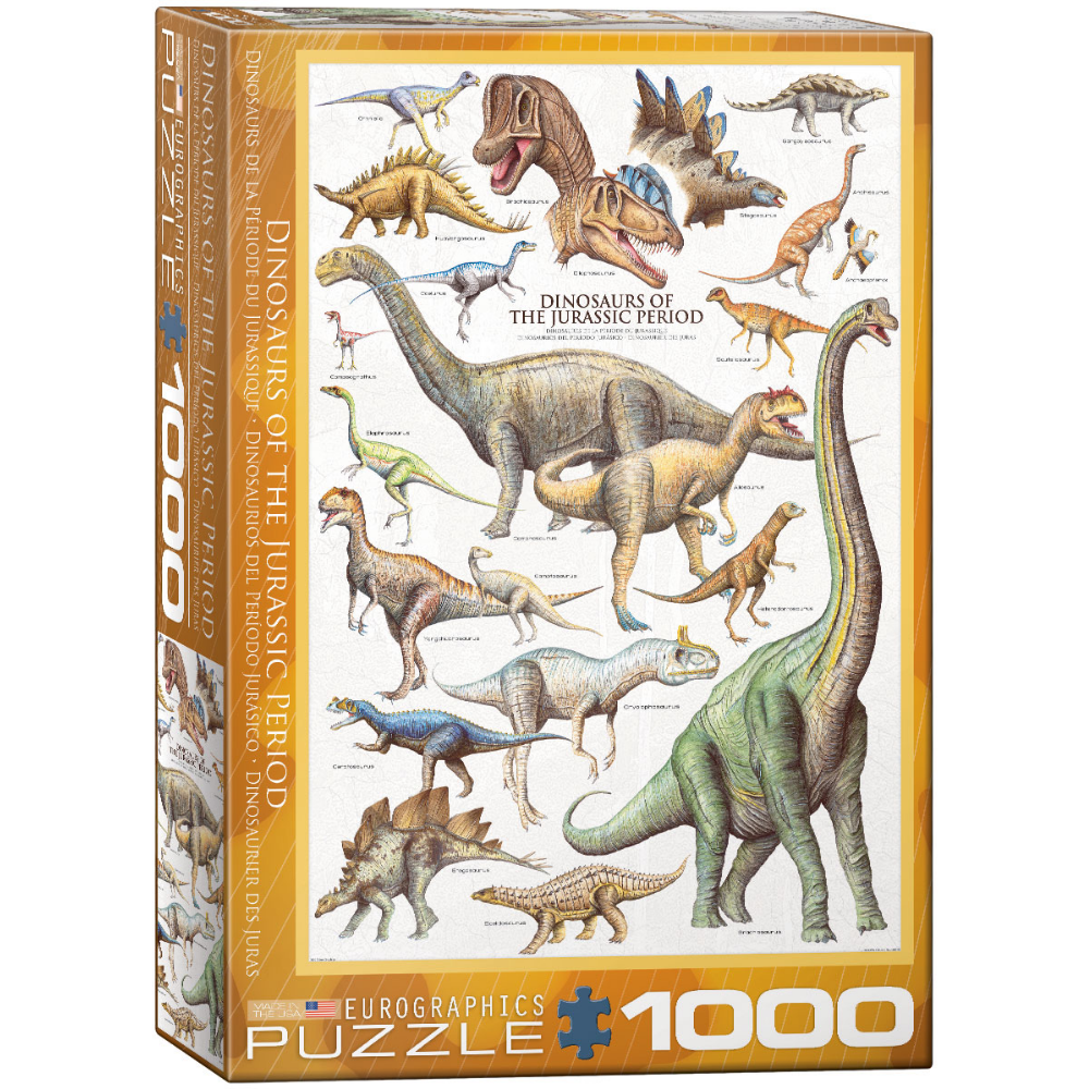 Dinosaurs of the Jurassic Period (1000 Pieces)