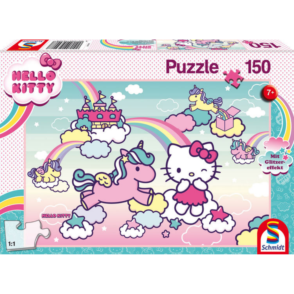 Hello Kitty: Kitty's Unicorn with glitter-effect