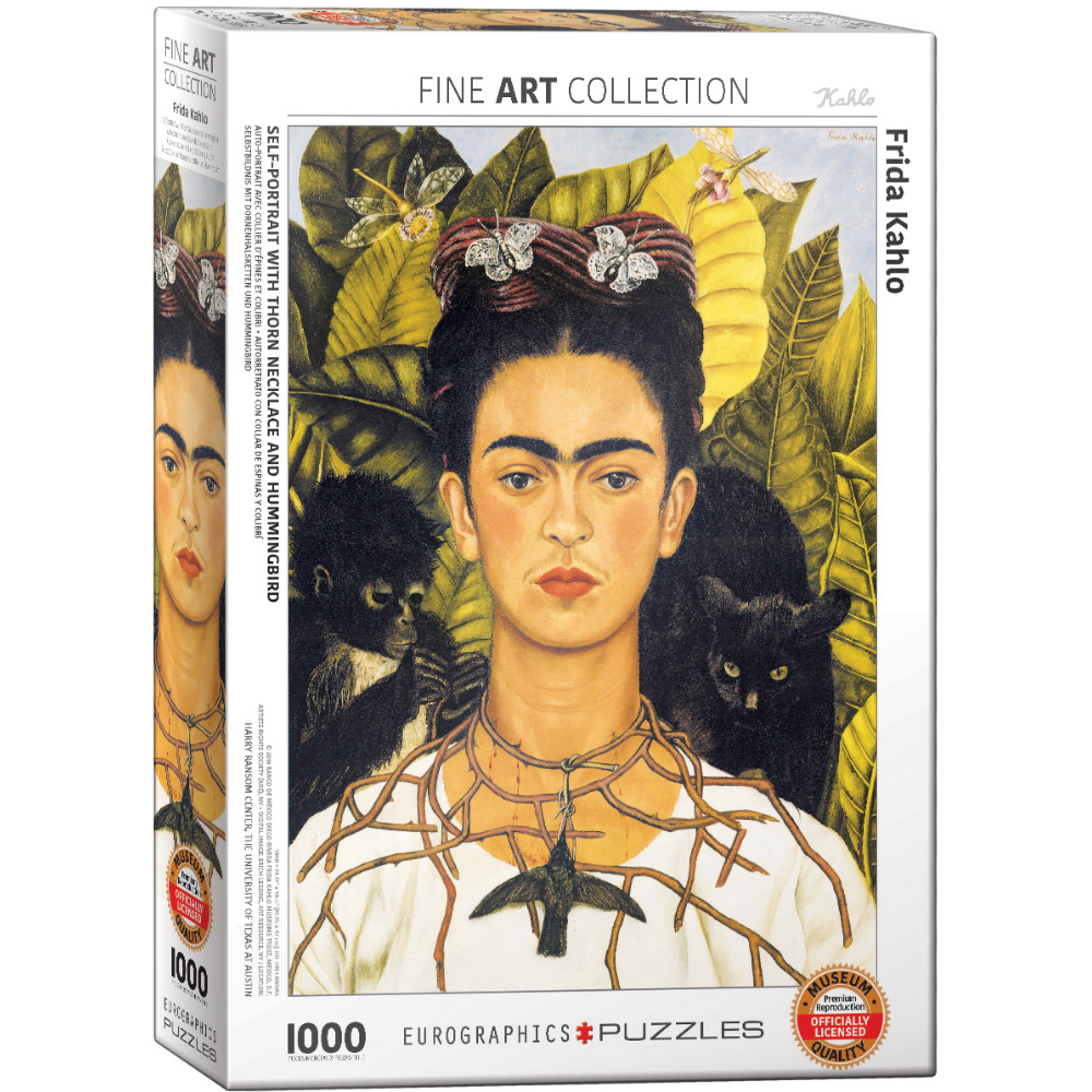 Frida Kahlo: Self-Portrait with Thorn Necklace and Hummingbird