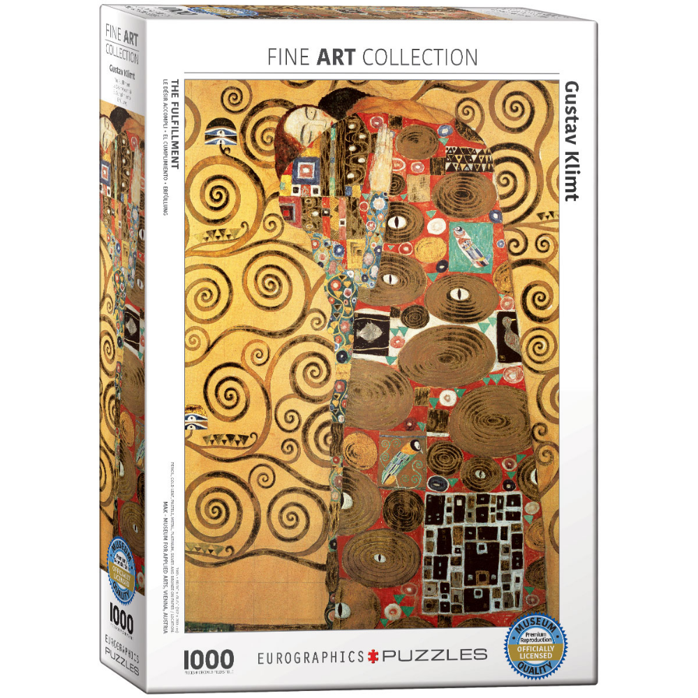 Gustav Klimt: The Fulfillment (Detail) (1000 Pieces)