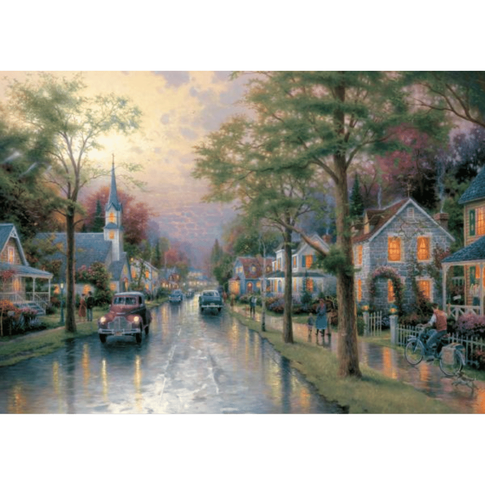 Thomas Kinkade: Hometown Morning