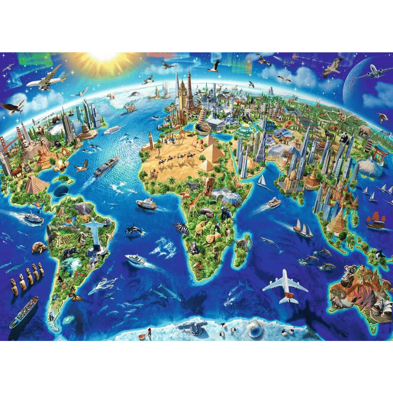 World Landmarks Map