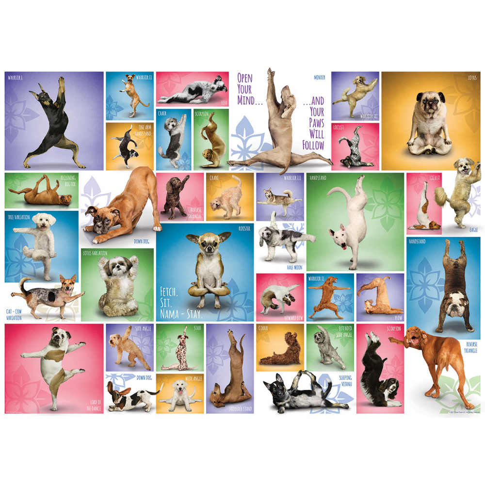 Yoga Dogs (1000 Pieces)