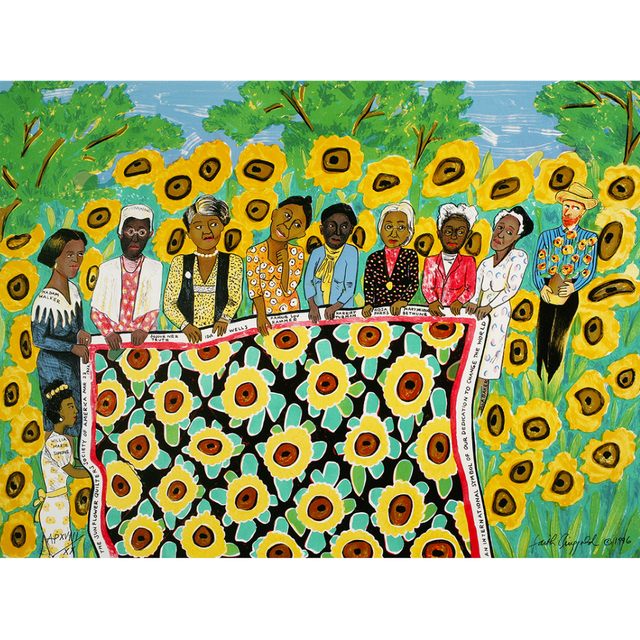 Faith Ringgold: Sunflower Quilting Bee at Arles