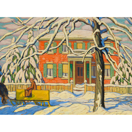Lawren S. Harris: Red House and Yellow Sleigh