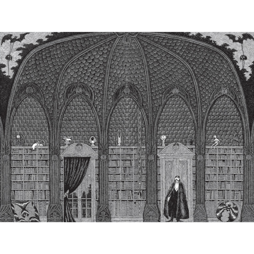Edward Gorey: Dracula in Dr. Seward's Library