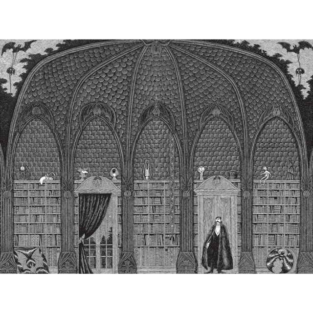Edward Gorey: Dracula in Dr. Seward's Library