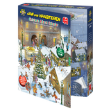 Jan van Haasteren Christmas Advent Calendar 2026 box open showing numbered doors