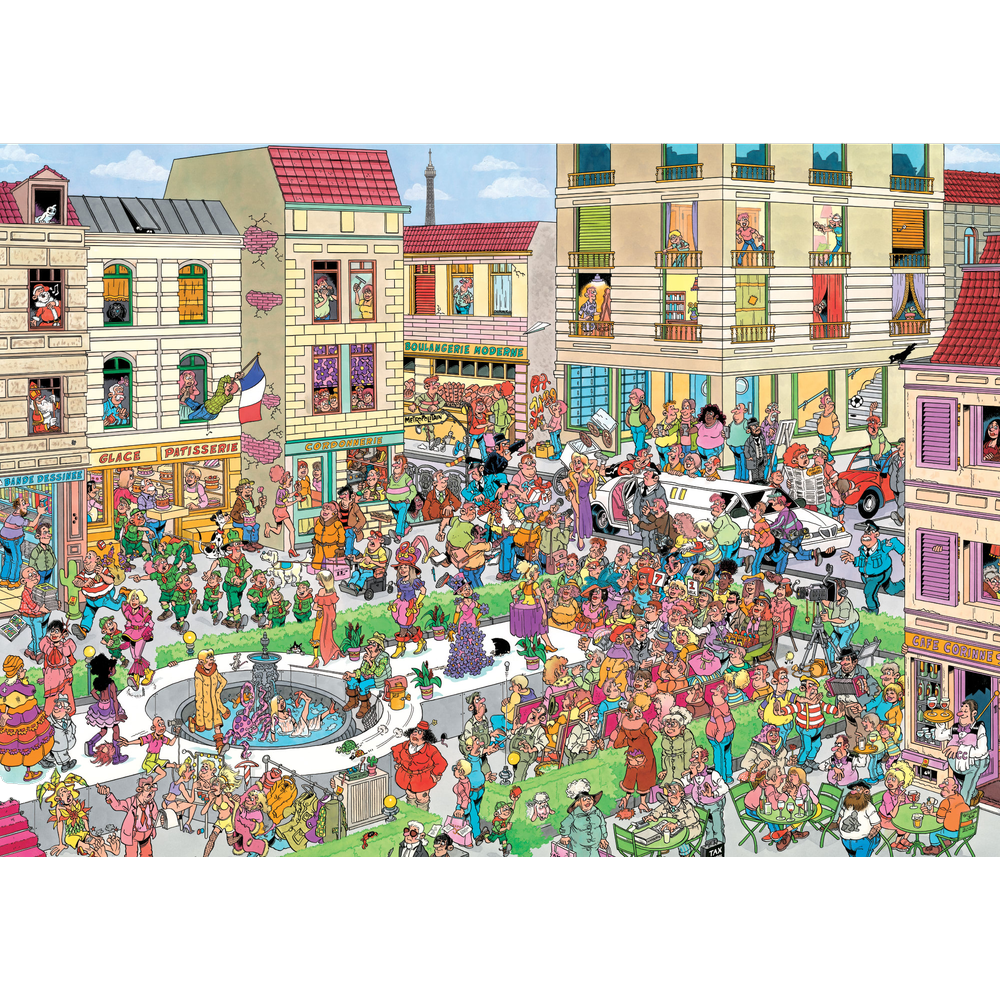 Passion for Fashion Jan van Haasteren jigsaw puzzle artwork