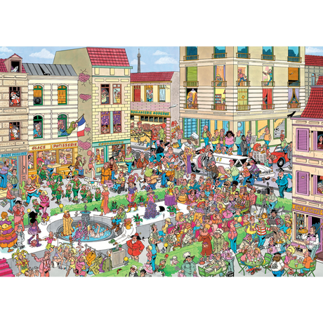 Passion for Fashion Jan van Haasteren jigsaw puzzle artwork