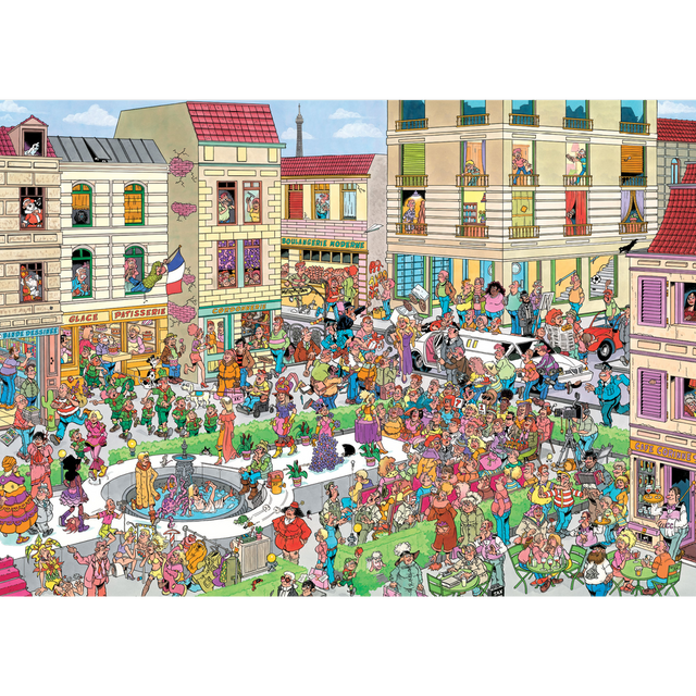Passion for Fashion Jan van Haasteren jigsaw puzzle artwork