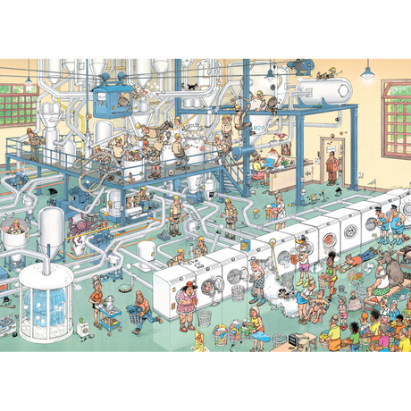 Suds Everywhere Jan van Haasteren jigsaw puzzle artwork