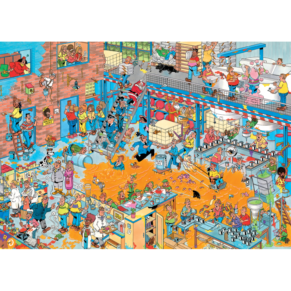 A Splash of Colour Jan van Haasteren jigsaw puzzle artwork