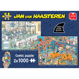 Suds Everywhere & A Splash of Colour Jan van Haasteren jigsaw puzzle box front