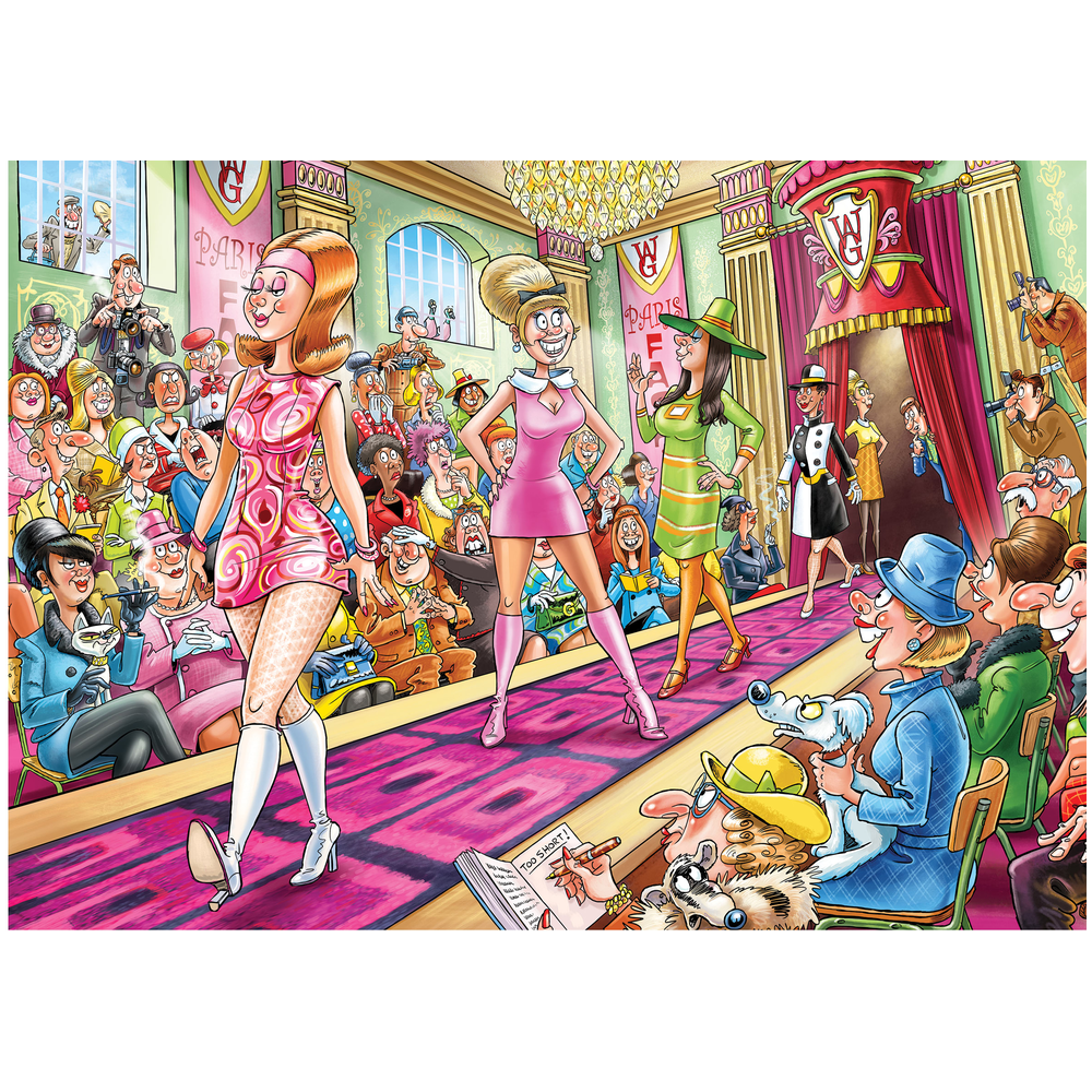 Wasgij Destiny 32 Passion for Fashion jigsaw puzzle artwork