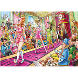 Wasgij Destiny 32 Passion for Fashion jigsaw puzzle artwork