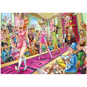 Wasgij Destiny 32 Passion for Fashion jigsaw puzzle artwork