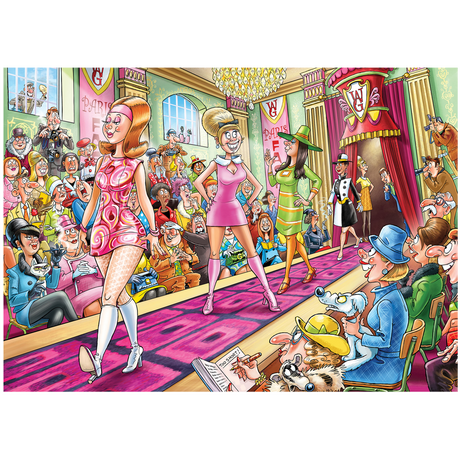 Wasgij Destiny 32 Passion for Fashion jigsaw puzzle artwork