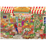 Festive Greengrocers jigsaw puzzle artwork