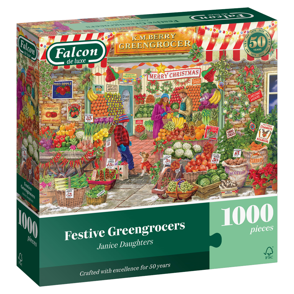 Festive Greengrocers jigsaw puzzle box