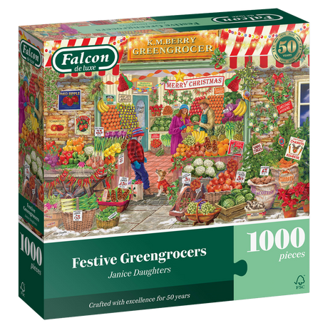 Festive Greengrocers jigsaw puzzle box