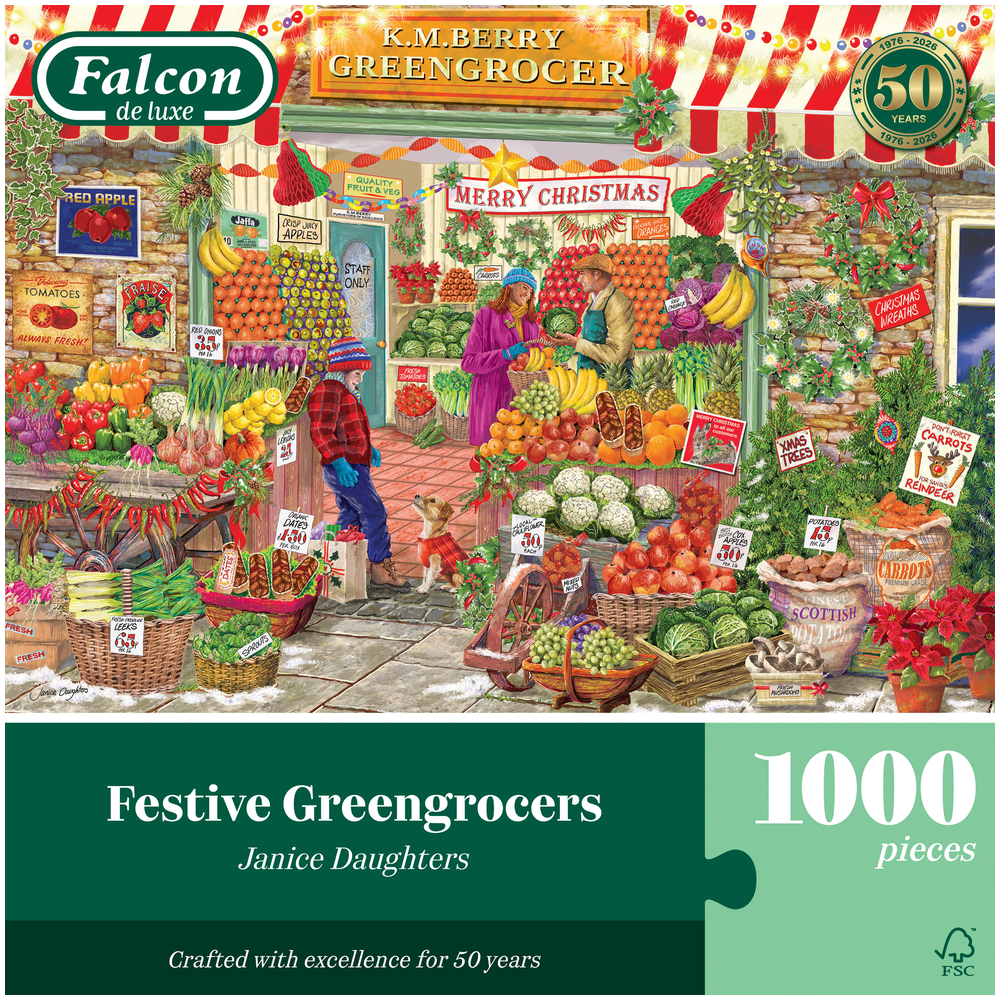Festive Greengrocers jigsaw puzzle box front