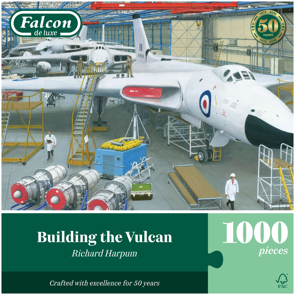 Building the Vulcan jigsaw puzzle box front