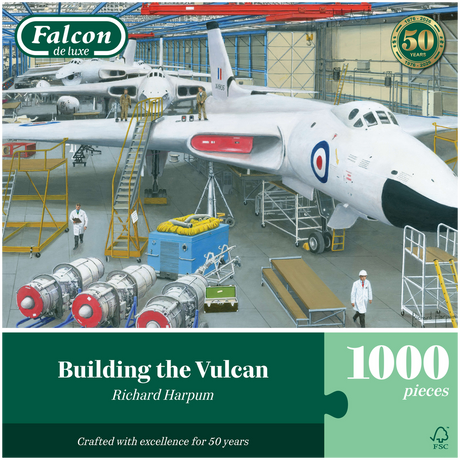 Building the Vulcan jigsaw puzzle box front