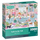 Tails in the Tub jigsaw puzzle box