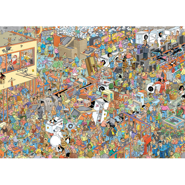 Black Friday Jan van Haasteren jigsaw puzzle artwork