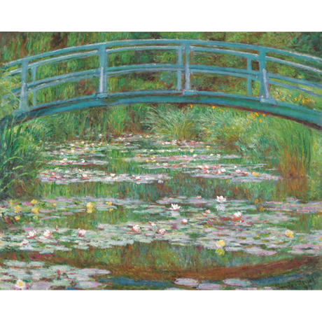 Claude Monet: The Japanese Footbridge (Detail)