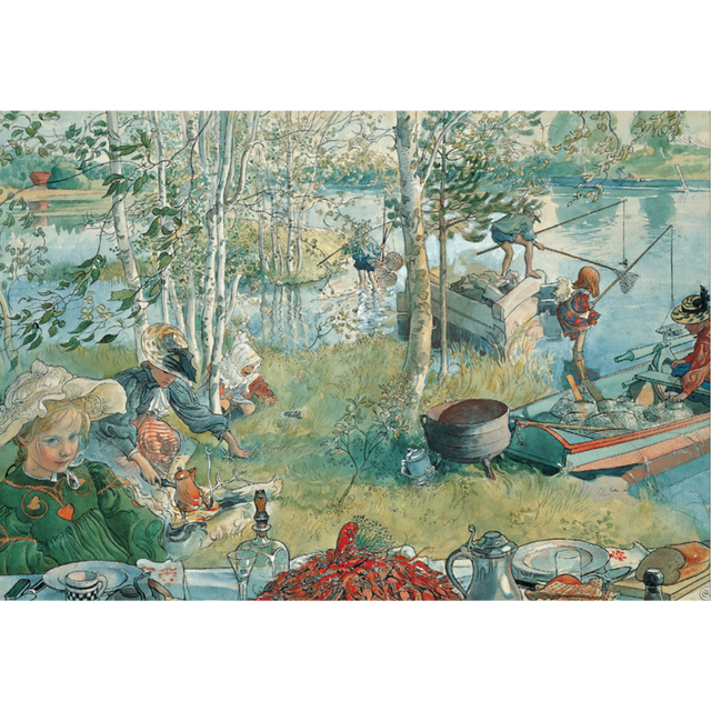 Carl Larsson: Crayfishing