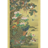 Birds & Flowers: Japanese Hanging Scroll