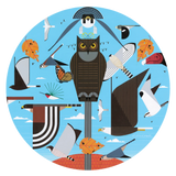 Charley Harper: Hawk Mountain
