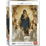 Virgin with Angels 1000 piece jigsaw puzzle box