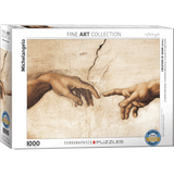 Michelangelo Creation of Adam Detail 1000 piece jigsaw puzzle box