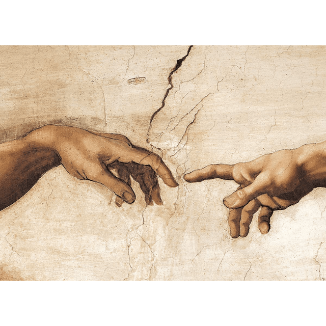 Michelangelo Creation of Adam Detail 1000 piece jigsaw puzzle artwork