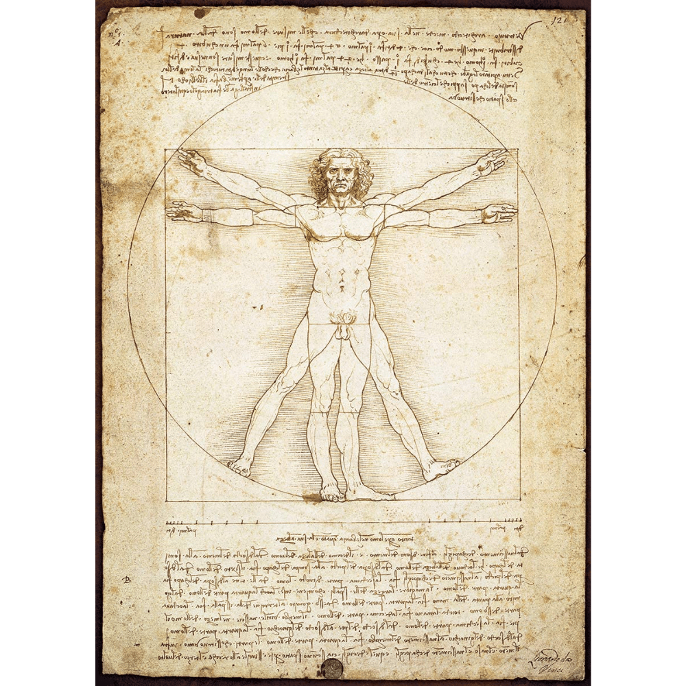 Leonardo Da Vinci: Schema delle Proporzioni jigsaw puzzle artwork