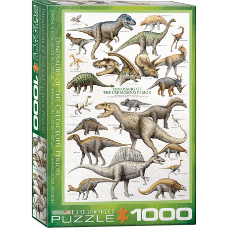 Dinosaurs of the Cretaceous Period jigsaw puzzle box