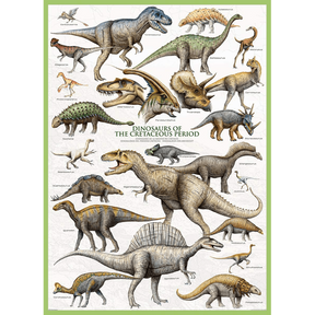 Dinosaurs of the Cretaceous Period jigsaw puzzle artwork