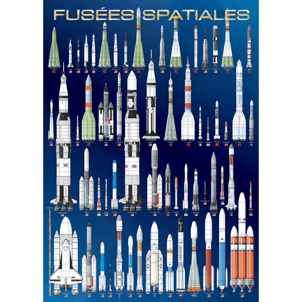 International Space Rockets jigsaw puzzle artwork